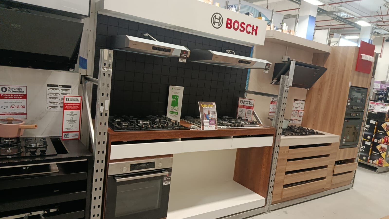 Implementación mueble de cocinas Bosch Sodimac Jockey Plaza