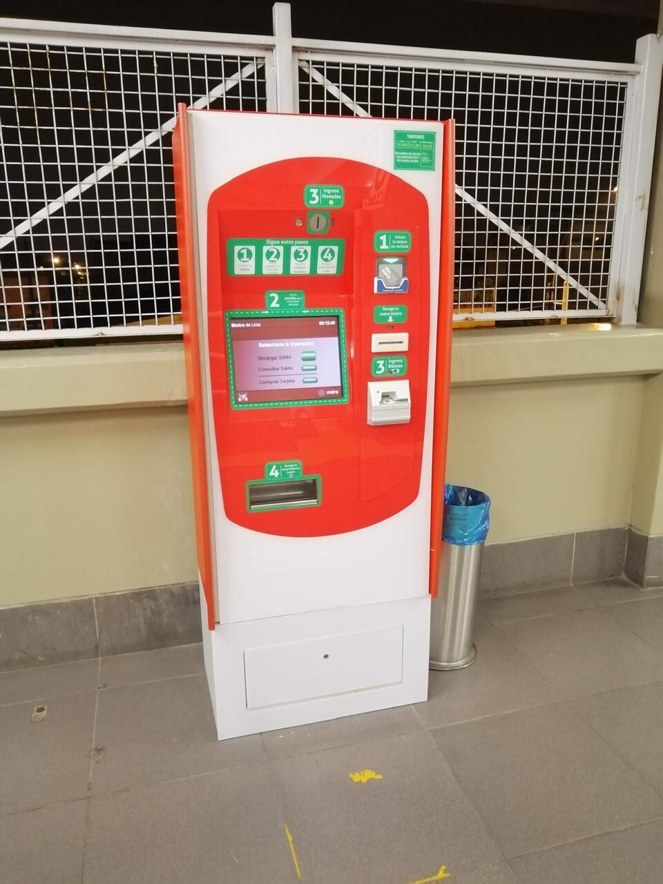 Revestimiento de acrílico máquinas de Línea 1 Metro de Lima